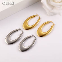 OUFEI Minimalist Earrings Female Stainless Steel Jewelry Woman Accessories Gifts For Women Charms Free Shipping 2024 - buy cheap