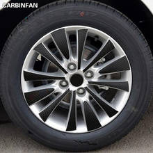 Adesivo de fibra de carbono para aro de roda, adesivo à prova d'água para citroen c-quatre sedan, 16 polegadas 2024 - compre barato