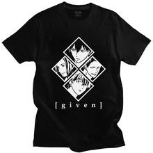 Given Anime Manga T Shirt for Men Short Sleeve Mafuyu Sato Haruki Nakayama Summer T-shirt Soft Cotton Streetwear Tee Merchandise 2024 - buy cheap
