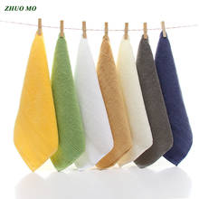 ZHUO MO 5 шт./лот 33*35 см хлопковые полотенца для рук ванная комната мягкое детское полотенце для лица душ для дома Супер Абсорбирующая ткань для чистки полотенца 2024 - купить недорого