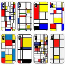 Bauhaus стиль абстрактный piet mondrian чехол для iPhone 11 Pro XS Max XR X 8 7 6 6S Plus 5 5S SE 4S 4 iPod Touch чехол 2024 - купить недорого