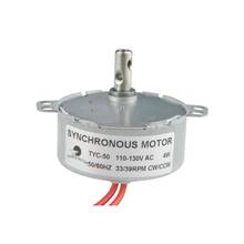 TYC50 Small Permanent Synchronous Motor AC 110V 1RPM-36RPM  Electric Gear Motor 15RPM for Fan Motor Induction Cooker Fireplace 2024 - buy cheap