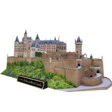 Hohenzon castelo alemanha, modelo de papel 3d para artesanato de construção, brinquedo educativo diy, jogo de quebra-cabeça para adultos 2024 - compre barato
