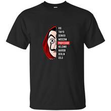 Salvador Dali Funny Printed La Casa De Papel T Shirt Money Heist Tees TV Series Tshirts Men Short Sleeve House Of Paper T-Shirt 2024 - buy cheap