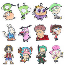 LT989 Cartoon Anime Manga Icons Cute Enamel Pin Badge Cartoons Collar Lapel Pins for Backpack Decoration Jewelry Gifts 2024 - купить недорого