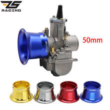 Zs racing-filtro de ar para motocicleta modificada, 50mm, copo para filtro de ar, compatível com keihin oko koso pwk24/26/28/30 pe cvk28/30 2024 - compre barato