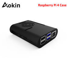 Aokin ABS Raspberry Pi 4 4B Case Black White Case for Raspberry Pi 4 Model B 2024 - buy cheap