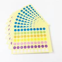 Anel colorido vintage de sete cores, adesivo pequeno círculo diy para presente e etiquetas de papel adesivo vedante frete grátis 3500 2024 - compre barato