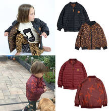 Зимняя мини-куртка для мальчиков, модная верхняя одежда с принтом для детей, зимняя куртка для девочек, 2019 2024 - купить недорого