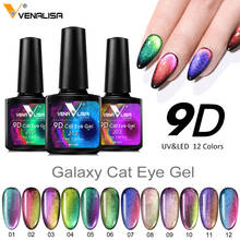 New Nail Art Design Manicure Venalisa Soak Off Enamel 9d Cat Eyes Magnetic Gel Polish UV Gel Nail Polish Lacquer Varnish 2024 - купить недорого