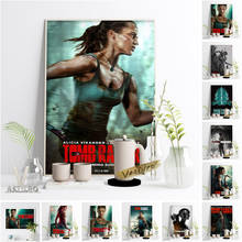 Classic Movie Lara Croft Tomb Raider Canvas Poster Hot Action Adventure Video Game Art Print Wall Picture Home Background Decor 2024 - buy cheap