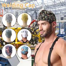 9 Styles 1Pc Welding Hats Caps Scarf Welder Flame Retardant Cotton Safety Helmet for Welder Welding Protection Hat Helmet 2024 - buy cheap