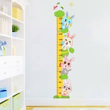 DIY Cartoon Pictures Height Measure Wall Sticker for Kids Rooms Child Growth Ruler Stickers Gauge Growth Chart School Decals 2024 - buy cheap