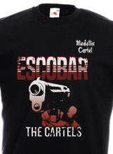 Escobar the cartel colômbia medellin cartel camiseta de corrida unissex moda 2019 2024 - compre barato