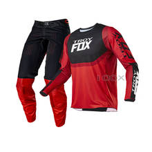 Conjunto de ropa de Motocross para hombre, Jersey con combinación de pantalón, DH, ATV, UTV, MTB, color rojo, Voke 2021, MX, ATV, 360 2024 - compra barato