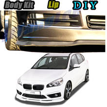 Car Bumper Lip Front Spoiler Skirt Deflector For BMW 2 Series F22 F45 2014~2020 Tune Car Modified Body Kit VIP Hella Flush Lips 2024 - buy cheap