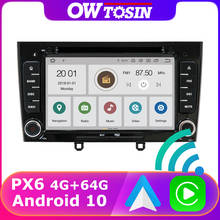 Reproductor Multimedia PX6 con GPS para coche, Radio Estéreo 10,0 con Android, 4 GB + 64 GB, Carplay inalámbrico, WiFi, DVD, para Peugeot 308, 308SW, 408, TDA7850 2024 - compra barato