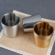 Double Wall Coffee Wine Beer Stainless Steel Mugs Cups Tumbler Bar Drinkware 2024 - buy cheap