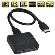 Сплиттер ProAV 4K UHD HDMI 2,0 1x2 HDMI 2,0 сплиттер HDCP 2,2 HDR сплиттер HDMI 2,0 4K HDMI2.0 сплиттер для Blu-Ray DVD PS4 PS5 2024 - купить недорого