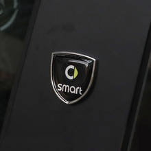 Модификация стайлинга автомобиля, металлическая наклейка, украшение для Smart 450 451 453 fortwo forfour, 3D логотип, внешние аксессуары 2024 - купить недорого
