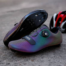 Новая Профессиональная светящаяся обувь для езды на горном велосипеде и шоссейном велосипеде унисекс дышащая велосипедная планка с самоблокирующимся замком спортивные велосипедные кроссовки 2024 - купить недорого