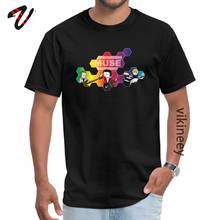 Camiseta Synthwave Muse para hombres, camisa divertida de cuello redondo de algodón puro Hip hop, ropa de fiesta clásica de música Rock personalizada al por mayor 2024 - compra barato