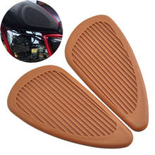 Universal Brown Rubber Oil Gas Fuel Tank Pad Sticker Waterproof Anti Slip Protector Decals Motorcycle Accessories 2024 - buy cheap