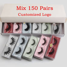 Wholesale 30/50/100/150pcs 3D Mink Lashes Natural False Eyelashes Dramatic Fake Lashes Makeup Eyelash Extension Silk In Bulk 2024 - buy cheap