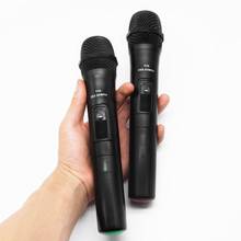 BEESCLOVER-megáfono de micrófono inalámbrico de mano, UHF, USB, 3,5mm, 6,35mm, con receptor para Karaoke, altavoz de voz r57 2024 - compra barato