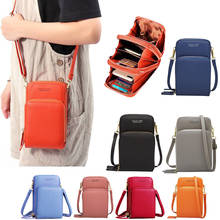 2020 цветная сумка для мобильного телефона, модная повседневная сумка с держателем для карт, маленькая летняя сумка через плечо для женщин 2024 - купить недорого