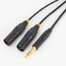 HIFI 3pin 2 XLR male to 6.35mm 1/4'' TRS Male Plug Stereo Audio Cable Adapter Using mogami 2944 neutrik plug 2024 - buy cheap