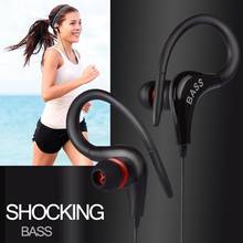 Fashion Earphone Headphones 3.5mm Stereo Earhook Bass Sound Headset for Running Sport for Android Phone Laptop PC With Mic 2024 - buy cheap