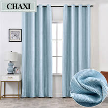 CHAXI 70%-80% Blackout Soft Curtains for Living Room Simple Modern Bedroom Window Curtains kitchen Curtains Blinds Custom Made 2024 - buy cheap