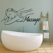 Spa Wall Decal Woman Relax Beauty Salon Massage Room Decoration Wall Stickers Bathroom Waterproof Vinyl Window Murals Y442 2024 - buy cheap