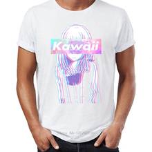 Brand New Men T Shirt Cotton Manga Anime Waifu Kawaii Senpai Weeb Funny Otaku Awesome Artsy Printed Tee Shirts Oversize 2024 - buy cheap