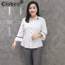 9XL 8XL 7XL 6XL blusas mujer de moda Women Blusas Shirts 2020 Blouse Shirt White Office Plus Size Clothing Vintage Blusas Mr317 2024 - buy cheap