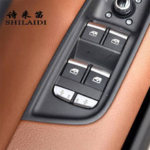 Interruptor de puerta Interior para coche Audi Q7, botones de cristal de ventana, panel de reposabrazos, botón de seguridad para niños, pegatinas embellecedoras, 4M 2024 - compra barato