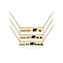 Mama Bear Fashionable Mother's Day Gifts Animal Bear Necklace Jewelry Women Accessories 2024 - buy cheap