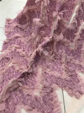 Bordado tecido de renda CiCi-218.6820 com lantejoulas nigeriano bonito tecido de renda lantejoulas para vestido de festa 2024 - compre barato
