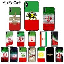 Maiyaca irã bandeira tpu macio silicone caso do telefone para o iphone 8 7 6s plus 5 5S se xr x xs max coque escudo 2024 - compre barato