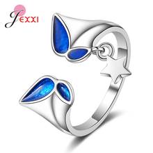 Wholesale Lovely Shape Women New Fashion Jewelry For Any Party Genuine 925 Sterling Silver Opening Finger Rings 2024 - buy cheap