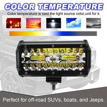 7 Inch 400W 40-LED Work Light Bar Flood Spot Beam Off-road SUV Driving Fog Lamp Automotive Exterior Decorative Lights 2024 - buy cheap