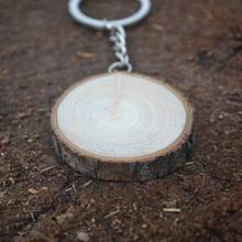 Round Wooden Key Chain DIY Promotion Wood keychains Key Tags Promotional Gifts 2024 - buy cheap