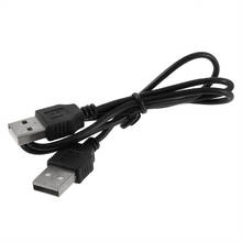 Venta al por mayor 1 Uds. USB 2,0 negro macho a macho M/M conector de extensión adaptador Cable al por mayor 2024 - compra barato