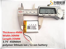 Batería de iones de litio para juguetes, Banco de energía, GPS,mp3,mp4, teléfono móvil, altavoz, SD, 403035, 3,7 V,450mAH,[403035] 2024 - compra barato