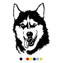 CS-835#15*21cm Siberian Husky funny car sticker vinyl decal white/black for auto car stickers styling car decoration 2024 - buy cheap