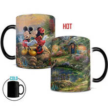 1Piece 350mL Disney Mickey Water Cup Heat Sensitive Color Changing Ceramic Mug Coffee Milk Tea Cups Home Office Collection Gifts 2024 - buy cheap