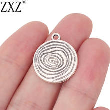 Zxz pingentes de pingente de espiral tibetano, pingentes de 2 lados de prata espiral para colar, pulseira, fabricação de joias, 10 peças 2024 - compre barato