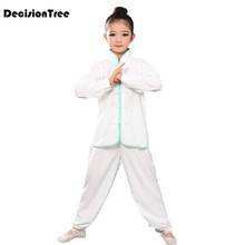 2021 chinese wushu routine uniform kungfu costume martial arts suit changquan wing chun clothes outfit for children girl boy kid 2024 - buy cheap