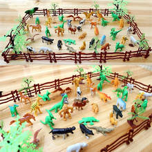 Figuras de acción de Mini Animal World para niños, Set de modelos de dinosaurios sólidos simulados, Zoo, colección de dibujos animados, regalo, 68 unids/set por Set 2024 - compra barato